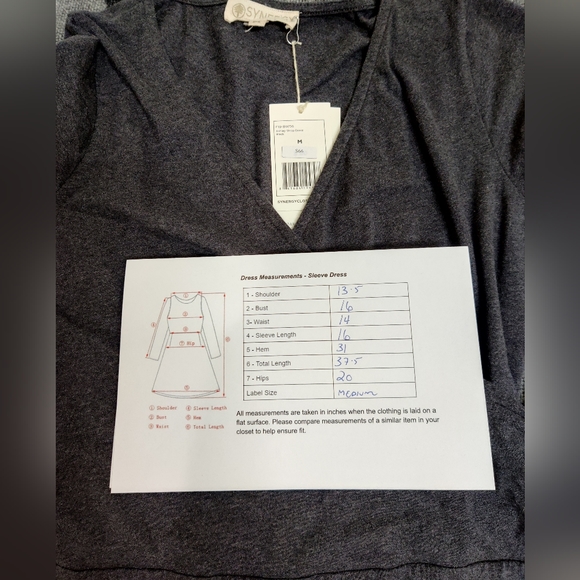 Synergy Organic Clothing Cotton Faux Wrap Dress - Small - Picture 7 of 7